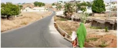 The residential area by and behind Mobile Police Quarters, Tunga by Federal Prison, turned into a mini G.R.A.